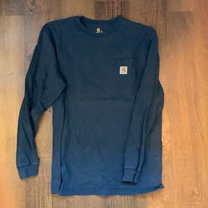 Carhartt Men’s Long Sleeve Navy Shirt